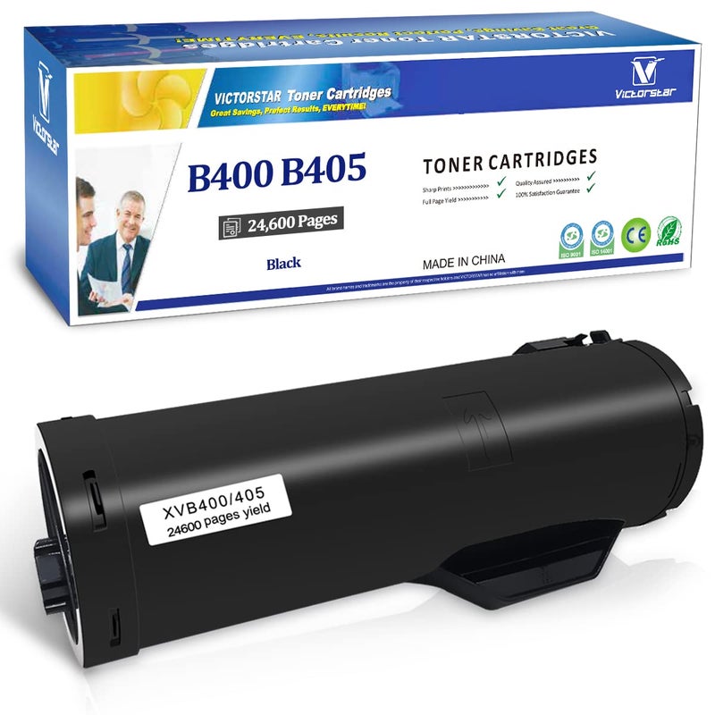 VICTORSTAR B405 B400 106R03584 Remanufactured Toner Cartridge Black Extra High Capacity 24600 Pages for Xerox VersaLink B400 B400n B400dn B405 B405dn B400/N B400/DN B405/N B405/DN Laser Printers - Image 1